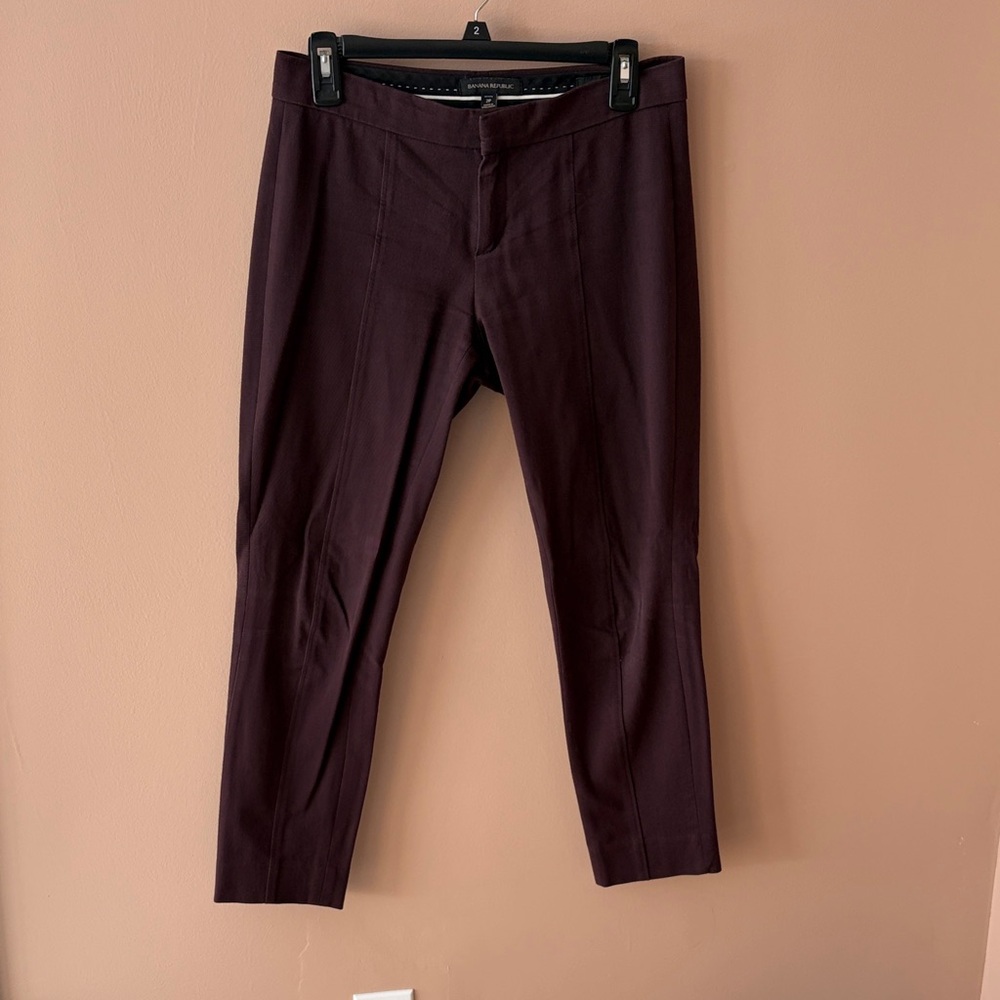 Banana Republic Women's Burgundy Boot Cut Pants